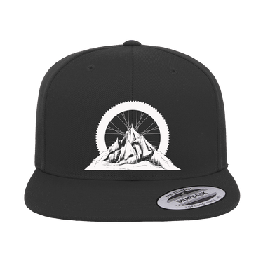 Mountain Tires Embroidered Flat Bill Cap